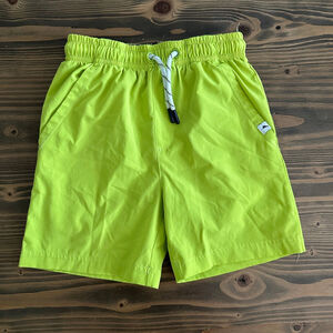 Boys Tommy Bahama Lime Green Navy Swim Trunks Size S 5/6 Polyester Spandex